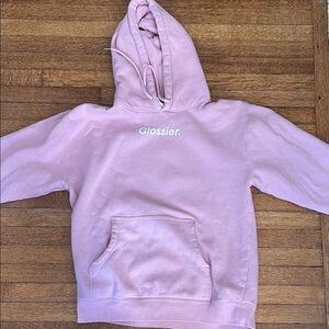 Glossier Light Pink Hoodie